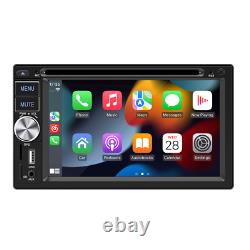 Double DIN Car Radio Stereo In-car DVD CD Player Bluetooth Head Unit WithCamera