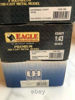 Eagle 1/43 Renault Clio sport set of 3 NOS models