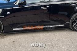 FIAT GRANDE PUNTO EVO ABARTH 500 500X GLOSS BLACK FLAT SKIRTS / 3pcs BLACK