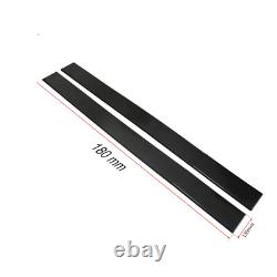 FIAT GRANDE PUNTO EVO ABARTH 500 500X GLOSS BLACK FLAT SKIRTS / 3pcs BLACK