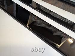 FIAT GRANDE PUNTO EVO ABARTH 500 500X GLOSS BLACK FLAT SKIRTS / 3pcs BLACK