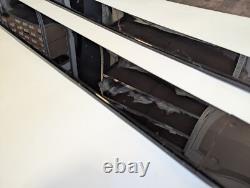 FIAT GRANDE PUNTO EVO ABARTH 500 500X GLOSS BLACK FLAT SKIRTS / 3pcs BLACK