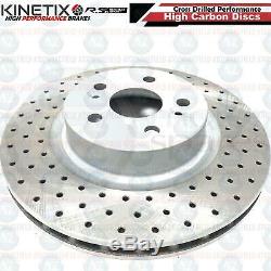 FOR CLIO SPORT 197 200 CUP TROPHY F1 FRONT DRILLED BRAKE DISCS BREMBO PADS 312mm