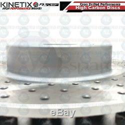 FOR CLIO SPORT 197 200 CUP TROPHY F1 FRONT DRILLED BRAKE DISCS BREMBO PADS 312mm