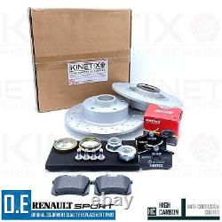 FOR RENAULT CLIO SPORT 1.6 TROPHY RS200 RS220 REAR BRAKE DISCS BEARING PADS 260m