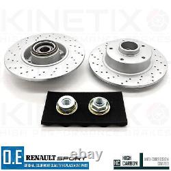 FOR RENAULT CLIO SPORT 1.6 TROPHY RS200 RS220 REAR BRAKE DISCS BEARING PADS 260m