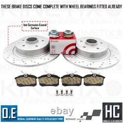FOR RENAULT CLIO SPORT 197 200 REAR PERFORMANCE BRAKE DISCS BREMBO PADS 300mm
