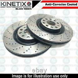 FOR RENAULT CLIO SPORT 3.0 V6 FRONT CROSS DRILLED BRAKE DISCS SET 330mm X2 NEW
