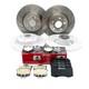 FOR RENAULT MEGANE SPORT CUP 225 FRONT REAR DRILLED BRAKE DISCS PADS 300mm
