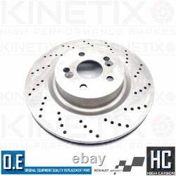 FOR RENAULT MEGANE SPORT CUP 225 FRONT REAR DRILLED BRAKE DISCS PADS 300mm