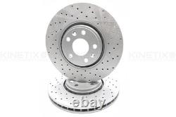 FOR RS RENAULT CLIO SPORT TROPHY RS200 RS220 MK4 FRONT DRILLED DISCS 320mm