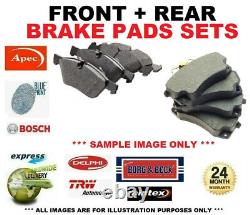 FRONT + REAR AXLE BRAKE PADS for RENAULT CLIO II 3.0 V6 Sport (CB1A) 2000-2002