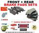 FRONT + REAR AXLE BRAKE PADS for RENAULT CLIO II 3.0 V6 Sport (CB1A) 2000-2002