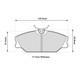 Ferodo DS2500 Front Brake Pads For Renault Safrane 3.0 V6 19921996 FCP406H