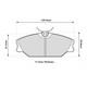 Ferodo DS2500 Front Brake Pads For Renault Scenic 1.9 DCi 20002003 FCP406H