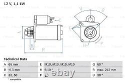 Fits Renault Megane Clio Kangoo Laguna + Other Models Bosch Starter Motor #1