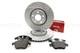 For Clio Sport 1.6 Rs Trophy Front Performance Drilled Brake Discs Mintex Pads