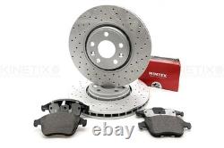 For Clio Sport 1.6 Rs Trophy Front Performance Drilled Brake Discs Mintex Pads