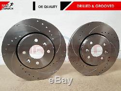 For Clio Sport 172 182 Front Vented Rear Solid Drilled & Grooved Brake Discs