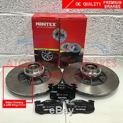 For Clio Sport Cup 2.0 Rear Mintex Brake Discs With Bearings Abs Ring Brake Pads