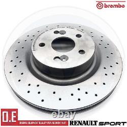 For Renault Clio 197 200 Megane Sport 225 Front Drilled Brake Discs Brembo Pads