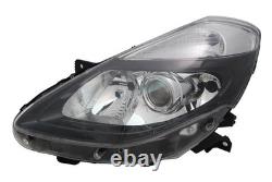 For Renault Clio 3 III BR CR 2009- Headlight Black Clear Glass Left + Right