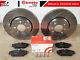 For Renault Clio Sport 172 182 Front 280 Drilled Grooved Brake Discs Brembo Pads