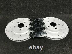 For Renault Clio Sport 172 182 Front Drilled Brake Discs & Brembo Pads