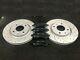 For Renault Clio Sport 172 182 Front Drilled Grooved Brake Discs & Brembo Pads