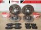 For Renault Clio Sport 172 182 Front Rear Drilled Grooved Brake Discs Brembo Pad