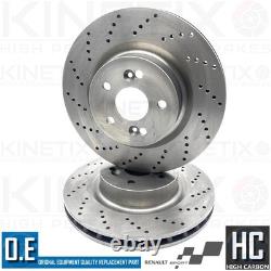 For Renault Clio Sport 197 Front Rear Drilled Brake Discs Abs Sensor Bearing