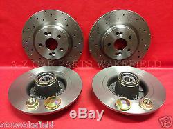 For Renault Clio Sport 2.0 16v 197 200 front rear brake discs bearings pads caps