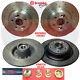 For Renault Clio Sport 2.0 RS MK3 197 200 Front and Rear drilled brake discs X 4