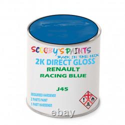 For Renault Clio Sport Racing Blue J45 2K Paint Cellulose Basecoat Neat Rfu Fix