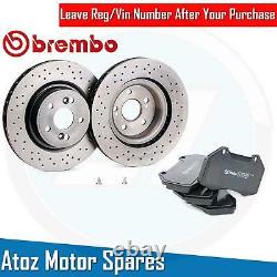 For Renault Megane 2.0 Sport 225 230 F1 Front Drilled Brembo Brake Discs & Pads