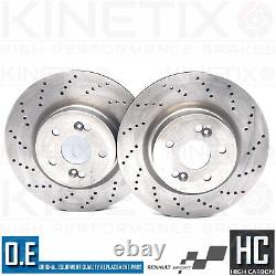 For Renault Megane 2.0 Sport Cup 225 Drilled Front Rear Brake Discs Abs Bearing