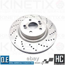 For Renault Megane 2.0 Sport Cup 225 Drilled Front Rear Brake Discs Abs Bearing