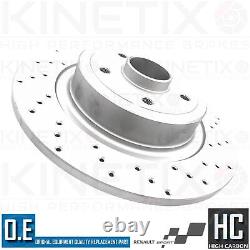 For Renault Megane 2.0 Sport Cup 225 Drilled Front Rear Brake Discs Abs Bearing