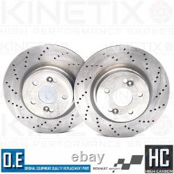 For Renault Megane Sport F1 R26 Front & Rear Drilled Brake Discs Brembo Pads