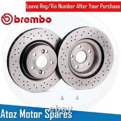 For Renaultsport Clio Sport MK3 197 200 Front Kinetix Drilled Brake Discs TX095