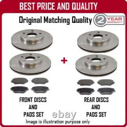 Front And Rear Brake Discs And Pads For Renault Clio Renaultsport 200 2.0 16v 5/