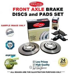 Front Axle BRAKE DISCS + BRAKE PADS SET for RENAULT CLIO 2.0 16V Sport 2008-on