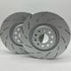 Front Grooved Brake Discs (Pair) for Renault Clio MK2 RS 172 Sport 280mm