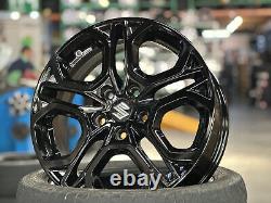 Genuine Used 17x6.5J SUZUKI Swift Sport ZC33S (4 wheel) Gloss Black 5x114.3