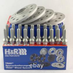H&R Wheel Spacers 32/32mm Silver for Renault Clio Sport RS RS Cup Type R