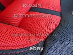 I To Fit A Renault Clio, Car Seat Covers, Bo-1 Red Sports Air- Mesh