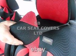 I To Fit A Renault Clio, Car Seat Covers, Bo-1 Red Sports Air- Mesh