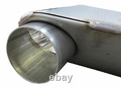 Inlet 1 31/32in 1x Premium Stainless Steel End Pipe Oval Original Quality Many