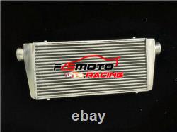 KIT BLUE piping 76mm pipe + 600x300x76mm Universal FMIC Aluminum Intercooler 3