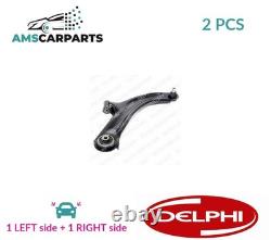 Lh Rh Track Control Arm Pair Front Lower Tc1841 Delphi 2pcs New Oe Replacement